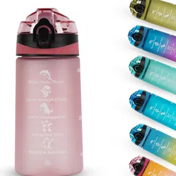 Solara Motivational Sipper Water Bottle, Pearly Pink - 500ML-picture-42