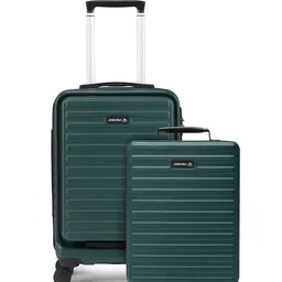 Assembly Forest Green Hard Sided Cabin Luggage 40Liters with Hard Shell Laptop Backpack-picture-40