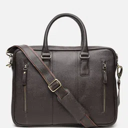 HATS OFF ACCESSORIES Unisex Leather Laptop Bag Up to 16 inch-picture-32