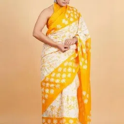 Pinkcity Trade World Yellow Pure Cotton Solid Sarees-image-59