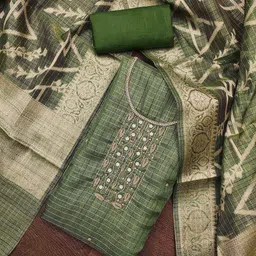 MANVAA Embellished Viscose Rayon Unstitched Dress Material-picture-41