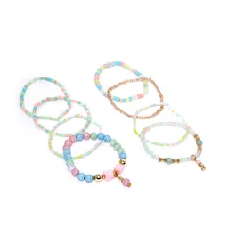 Carlton London Girls Pack Of 8 Beaded Bracelets-picture-33