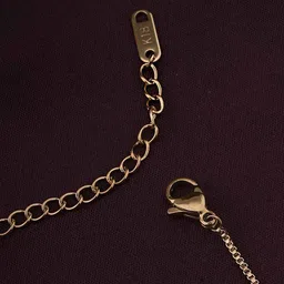 PALMONAS Women Gold-Toned Gold-Plated Multistrand Bracelet image 3