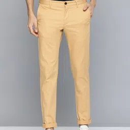 Indian Terrain Men Brooklyn Slim Fit Textured Chinos Trousers-picture-23