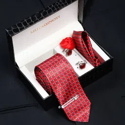 MUTAQINOTI Men Silk Necktie Accessory Gift Set-picture-33