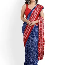 Pinkcity Trade World Blue Pure Cotton Printed Sarees-picture-18