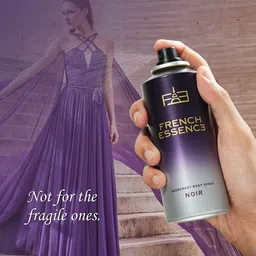 FRENCH ESSENCE Set Of 3 Long Lasting Deodorant Body Sprays 150ml Each - Noir image 5