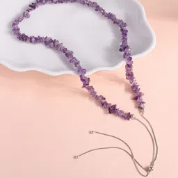 Ornate Jewels 925 Silver Amethyst Raw Chips Necklace-picture-20