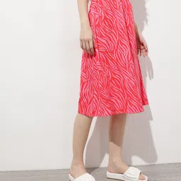 DressBerry The Flowy Flair Printed A-Line Skirt-picture-20