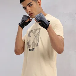 HRX by Hrithik Roshan Brand Logo Printed Rapid-Dry Training T-shirt-picture-42