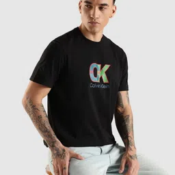 Calvin Klein Jeans Brand Logo Printed Cotton T-shirt-picture-11