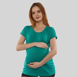 SillyBoom Round Neck Extended Sleeves Cotton T-shirt-image-53