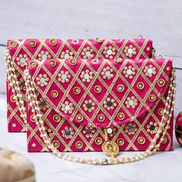 Kuber Industries Set Of 2 Embellished Purse Clutches-picture-30