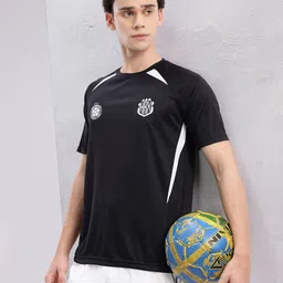 HRX by Hrithik Roshan Brand Logo Print Rapid-Dry Football T-shirt-picture-29