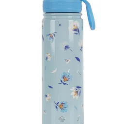 Solara Stainless Steel Vacuum Insulated Water Bottle, Blue Blossoms - 650 ML-picture-13