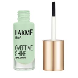 Lakme 9to5 Primer + Gloss Long-Lasting Quick-Dry Nail Color 6ml - Minty Green-picture-14