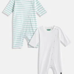 United Colors of Benetton Infant Boys Pack of 2 Pure Cotton Rompers-picture-58