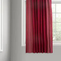 Fabindia Red Geometric Printed Room Darkening Window Curtain-picture-20