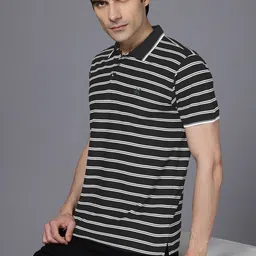 HRX by Hrithik Roshan Men Lifestyle Striped Polo Collar Sports T-shirt-picture-40