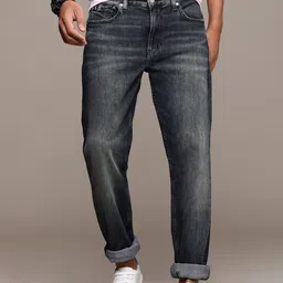 Calvin Klein Jeans Men Blue Tapered Fit Heavy Fade Stretchable Jeans-picture-36