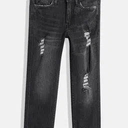 Allen Solly Junior Boys Skinny Fit Mildly Distressed Light Fade Stretchable Jeans-picture-24