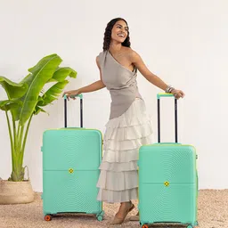 Nasher Miles Bali Set Of 2 Textured Hard-Sided Large Medium Trolley Bags-picture-28