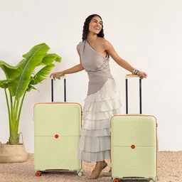 Nasher Miles Bali Set Of 2 Textured Hard-Sided Large Medium Trolley Bags-picture-34