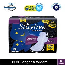Stayfree Advanced All Nights Soft Touch XXL+ Sanitary Napkins - 16 Units-picture-32