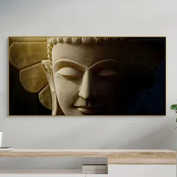 nestroots Off White & Brown 1 Piece Canvas Other Wall Paintings-image-69