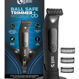 BEARDO Men Ball Safe Trimmer for Precision Grooming - Fast Charging 90-Min Runtime - Black-picture-15