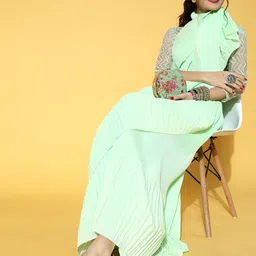 Mitera Green Saree-picture-27