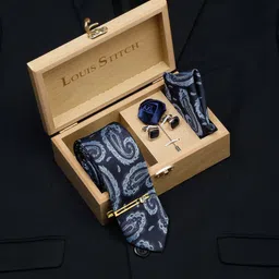 LOUIS STITCH Men Silk Necktie Accessory Gift Set-picture-19
