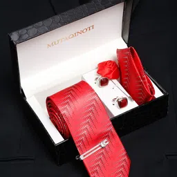 MUTAQINOTI Men Printed Formal Accessory Gift Set-picture-18