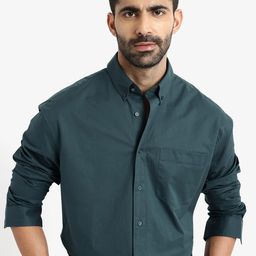 RARE RABBIT Spread Collar Comfort Boxy Cotton Casual Shirt-picture-49
