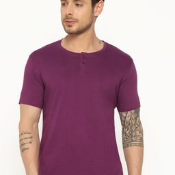 appulse Henley Neck Short Sleeves Cotton Relaxed Fit T-shirt-picture-27