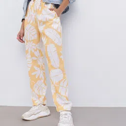 DressBerry Women Sunny Vibe Tropical Printed Pleated Trousers-picture-16
