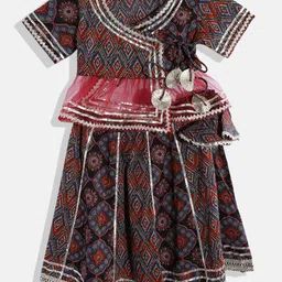 Readiprint Fashions Girls Printed Gotta Patti Ready To Wear Lehenga Choli-image-31