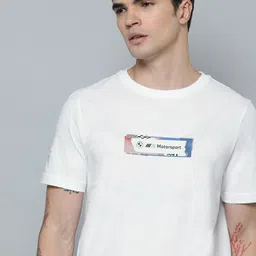 PUMA Motorsport BMW Brand Logo Printed Pure Cotton T-shirt-picture-27