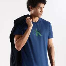 Calvin Klein Jeans Men Brand Logo Printed Applique T-shirt image 1