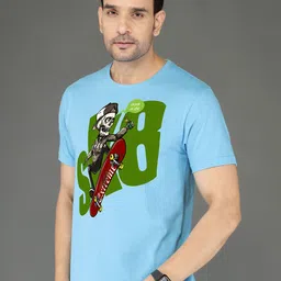 NOBLE HUSTLE Men Graphic Printed Round Neck Cotton T-shirt-picture-10