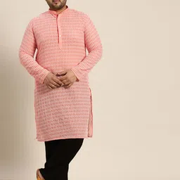 SOJANYA PLUS Embroidered Cotton Kurta-picture-2