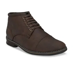Roadster Men Brown Flat High Neck Boots-image-17