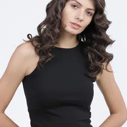 Tokyo Talkies Women Black T-shirt-image-71