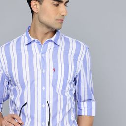 Levis Slim Fit Striped Pure Cotton Casual Shirt-picture-24