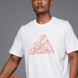 adidas originals ADIDAS Pass Rock Basketball Graphic Printed Pure Cotton T-shirt-picture-12
