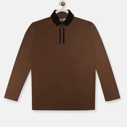 CHIMPRALA Boys Brown Polo Collar T-shirt-picture-53