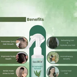 QLERIX Set Of 4 Rosemary Oil Water Spray For Thicker & Shiner Hair - 100 ml Each image 3