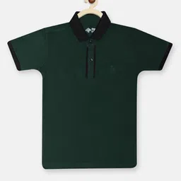 CHIMPRALA Boys Green Polo Collar T-shirt-picture-46