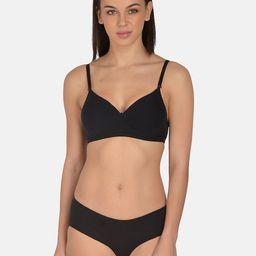 mod & shy Black Solid Lingerie Set MS273-picture-20