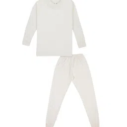 BODYCARE INSIDER Kids Off-White Solid Thermal Set-picture-40